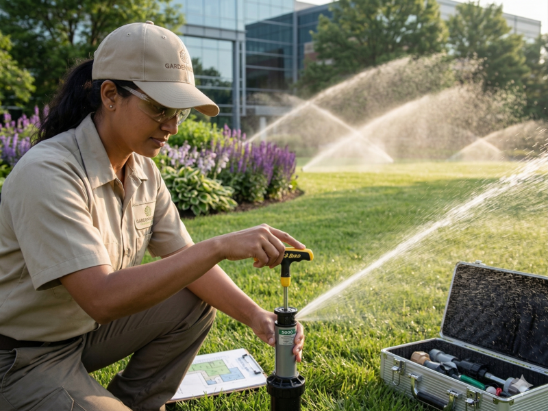 Sistema de irrigação inteligente de jardins